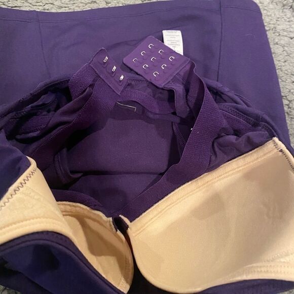 Athleta Tankini Top Swimsuit Sz 32 C Purple - Picture 6 of 12